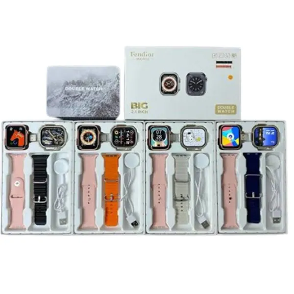 Picture of Fendior double dial  Couple 4 in 1 smart watch