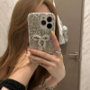 Picture of Luxury Diamond Love Mirror Butterfly Girl Glitter TPU Phone Case for iPhone 17 16 Pro Max 15 14 13 12 11 Made PU Sparkling Cover