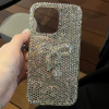 Picture of Luxury Diamond Love Mirror Butterfly Girl Glitter TPU Phone Case for iPhone 17 16 Pro Max 15 14 13 12 11 Made PU Sparkling Cover