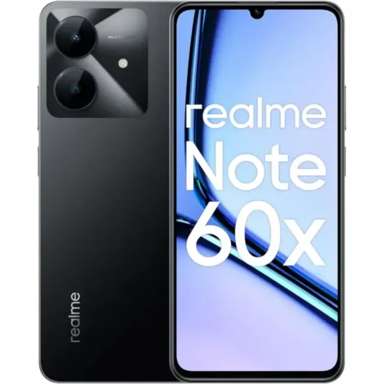 Picture of Realme Note 60x (4GB, 64GB, Marble Black)